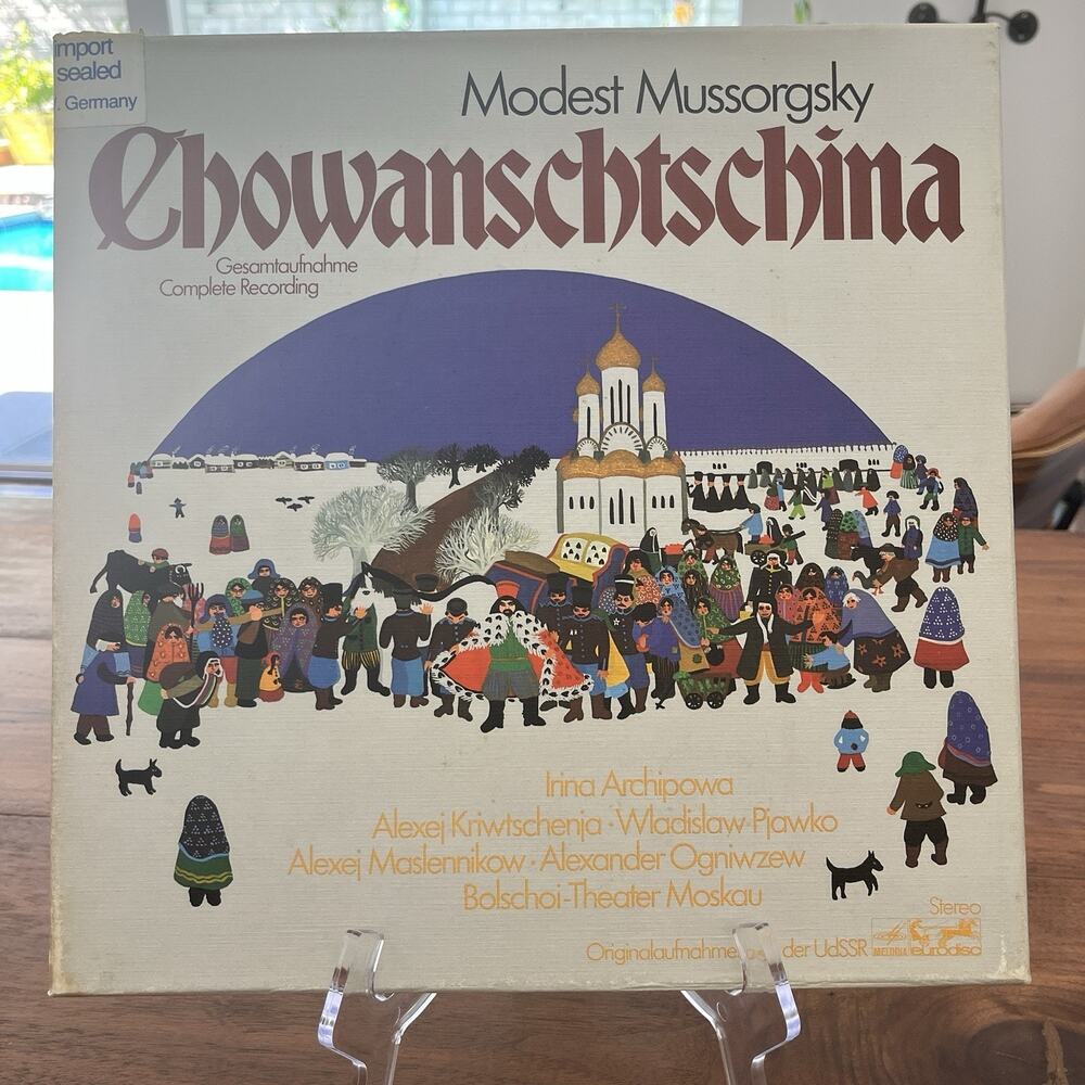 Modest Mussorgsky Chowanschtschina 4xVinyl LP Box Set Eurodisc 87 960 XIR
